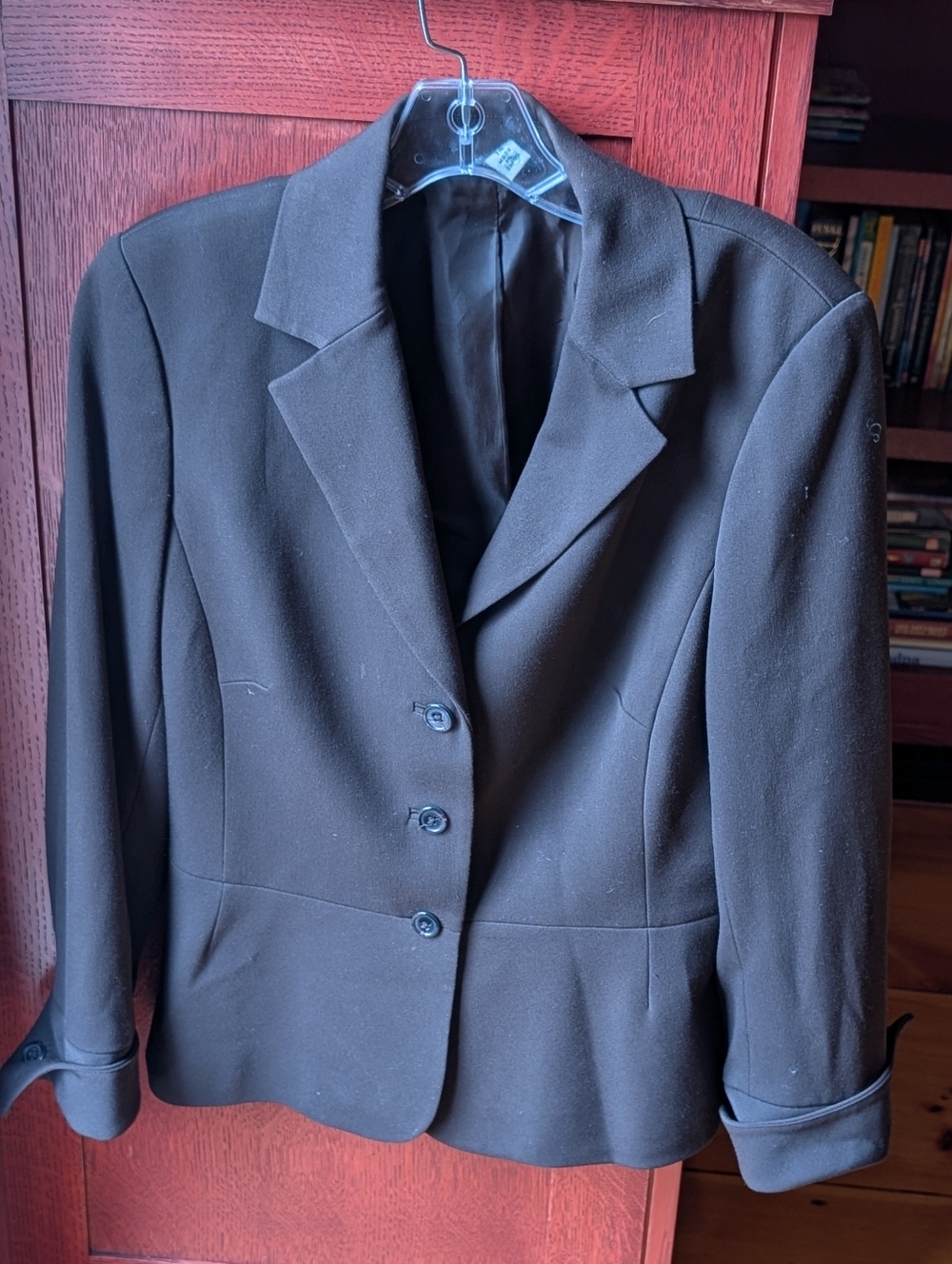 Womens' Brown Tailored Petite Blazer Jacket 14P